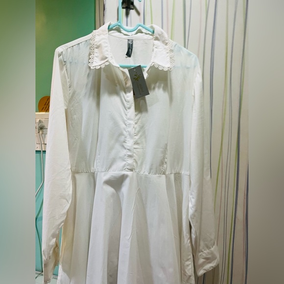 mulmul Dresses & Skirts - White shirt style midi dress !